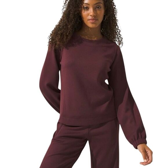 Soma Chico’s WKND Sweatshirt Top Pullover Athhleisure Stretch Comfy Cozy XXL 2X - Picture 1 of 9